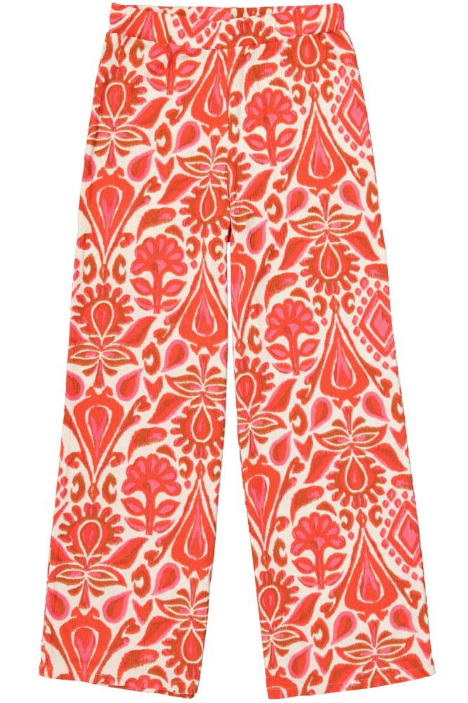 BROEK MET PRINT E50312 3979 RUBY RED
